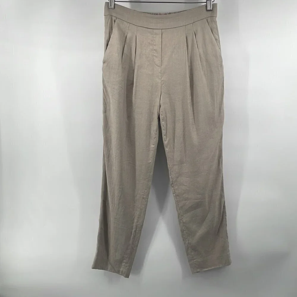 Aritzia Babaton Cohen Pant Linen trouser office event vacation sz 6
